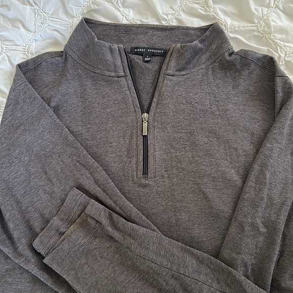 Soft 1/4 zip thick 100% cotton long sleeve shirt - Picture 2 of 3